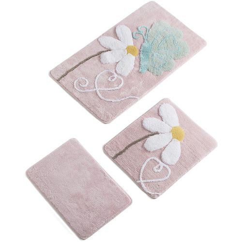 Ponte - Pink Multicolor Bathmat Set (3 Pieces) slika 3