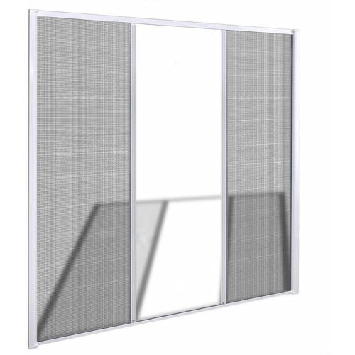 Zaslon protiv insekata za dvostruka vrata, 215 x 215 cm, bijeli slika 11