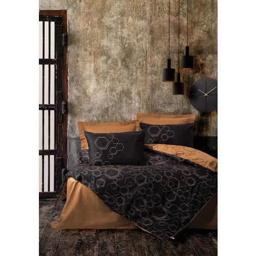 Dawn - Copper Copper
Black Ranforce Single Quilt Cover Set slika 1