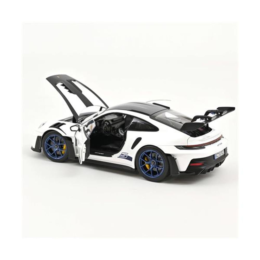 Norev 1/18 Porsche 911 GT3 RS W/Weissach Pack 2022 White/Indigoblue slika 6