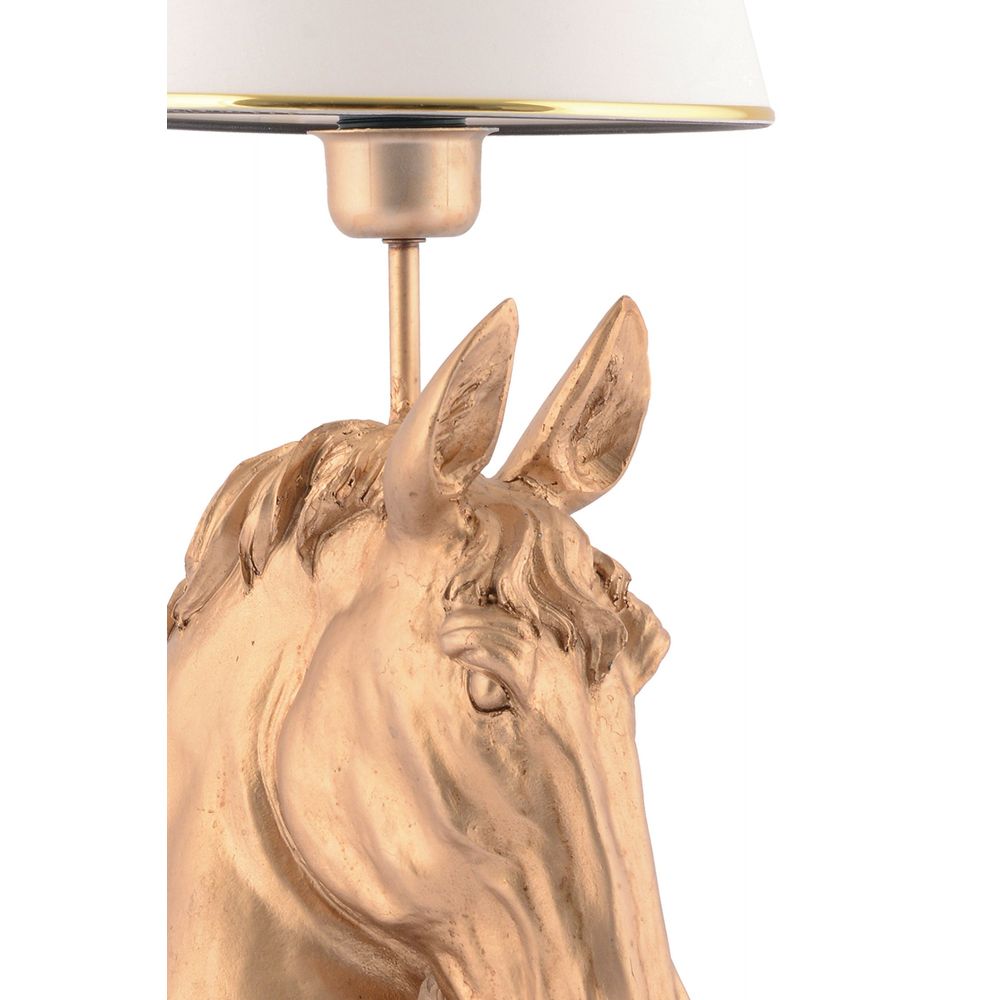 Stolna Lampa s Motivom Konja - Bijelo Zlato slika 3