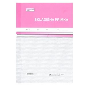 I-15/A-NCR SKLADIŠNA PRIMKA A-4; Blok 3 x 50 listova, 21 x 29,7 cm