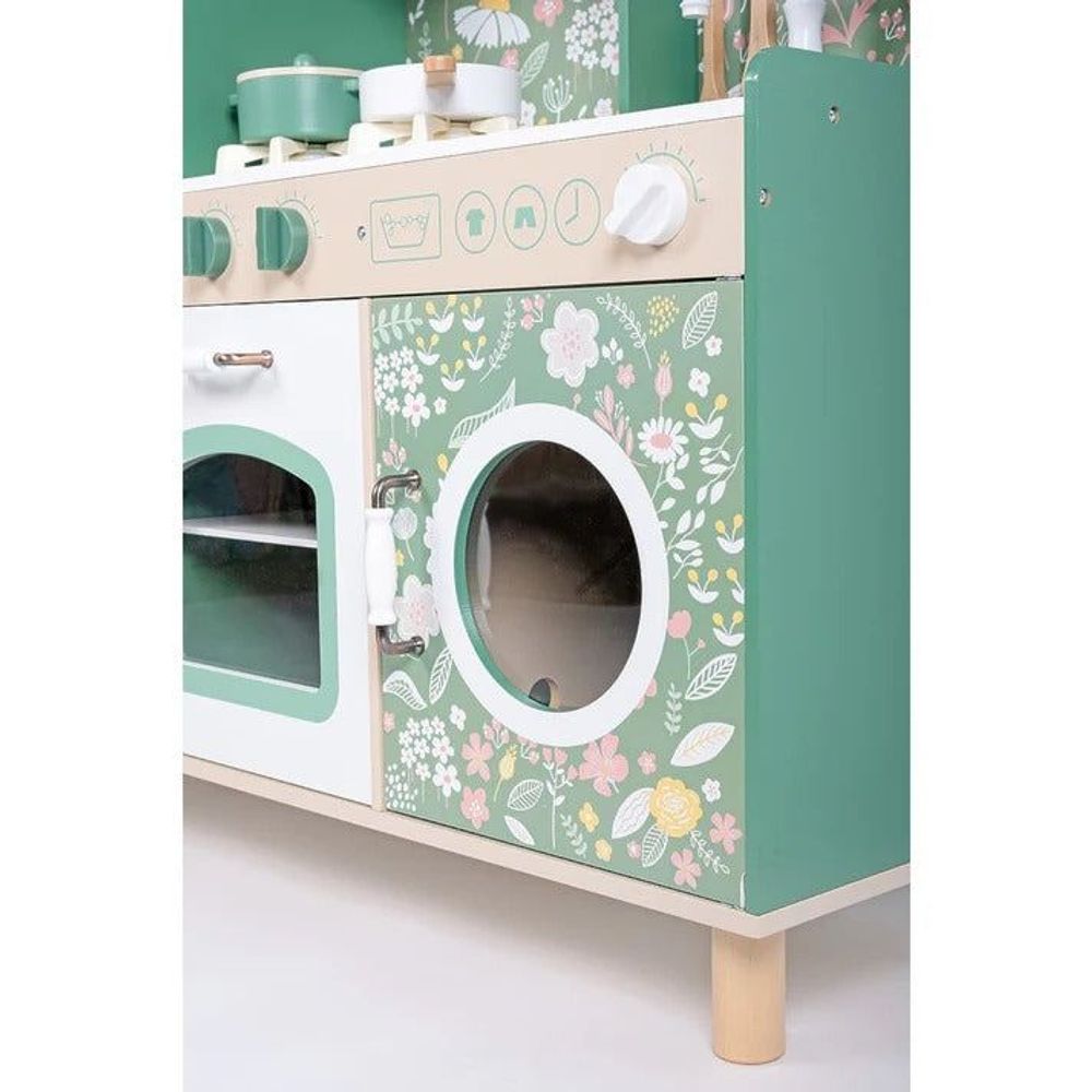 Kinder Home Drvena dječija kuhinja sa dodacima Vintage, Green slika 5