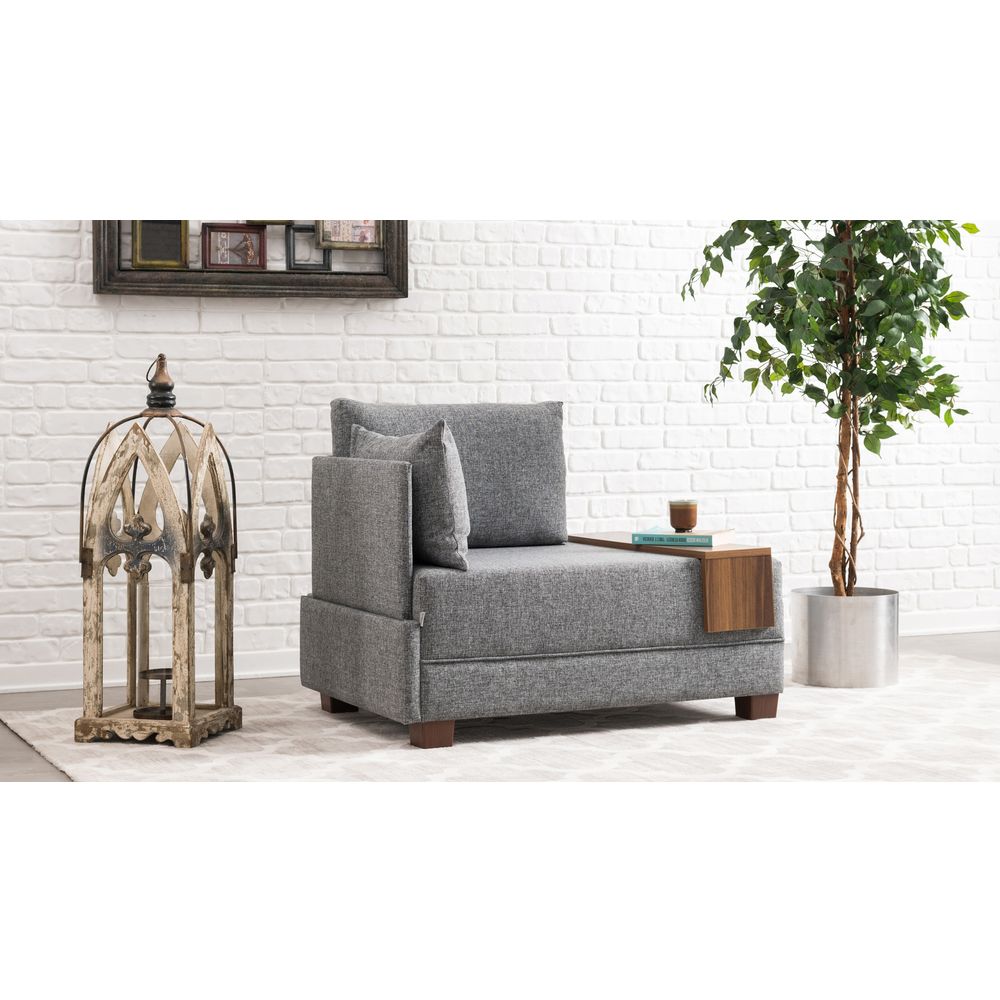 Fly Fotelja Lijeva - Siva 1-Sjedalna Sofa slika 1