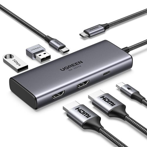 Ugreen 6in1 USB-C 100W PD Docking Station slika 1