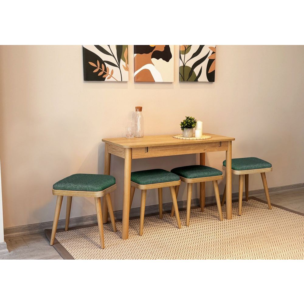 Vina Mini 06 1070 - Ekstenzibilni Trpezarijski Sto i Set Stolica (6 Komada) slika 3
