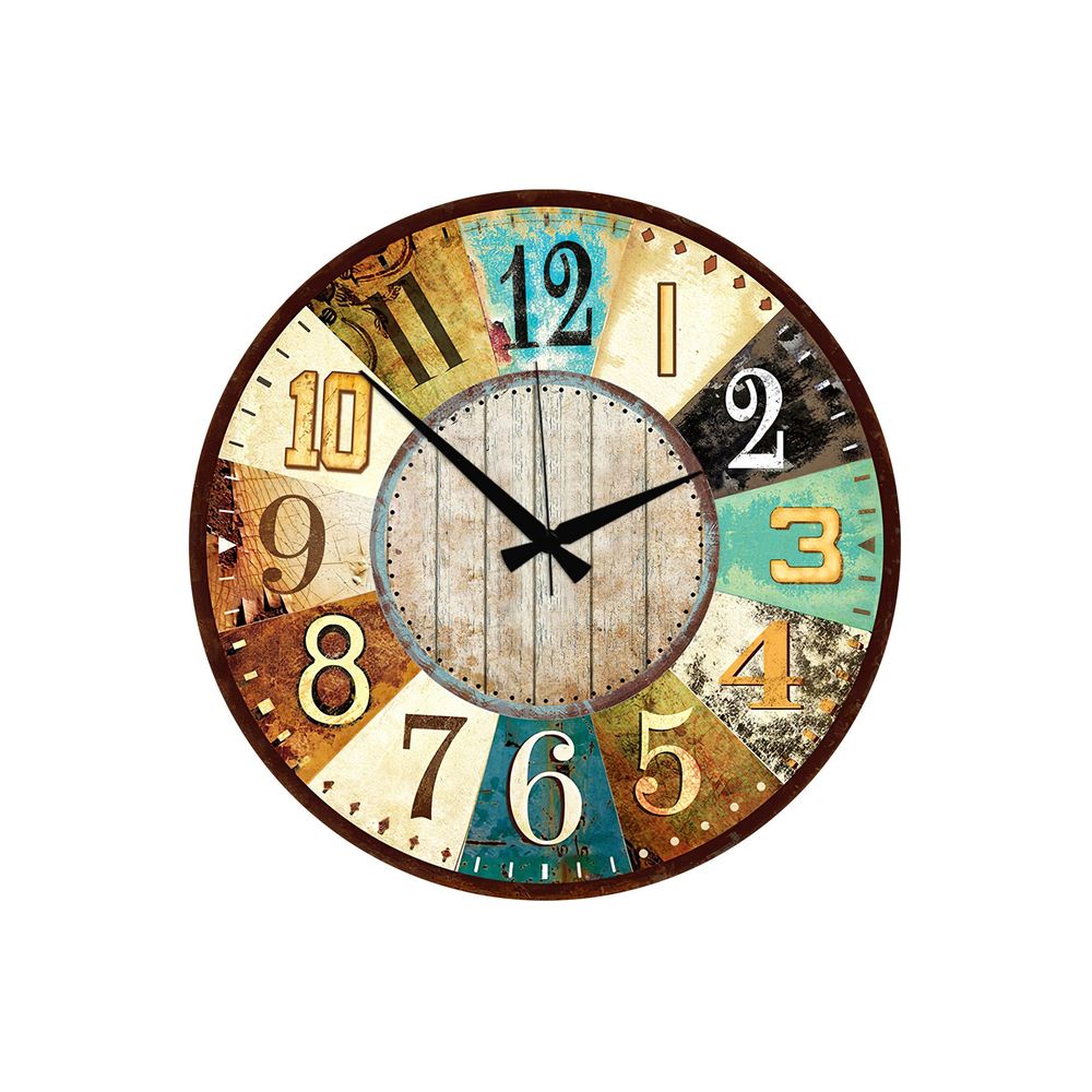 Decorative mdf clock Huhuas00007, colour: multicolor slika 2