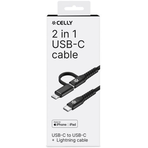 CELLY Kabl 2u1 USB-C & Lightning slika 3