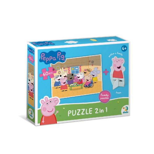 DODO Puzzle Peppa Prase sa Figurom, PORODICA slika 1