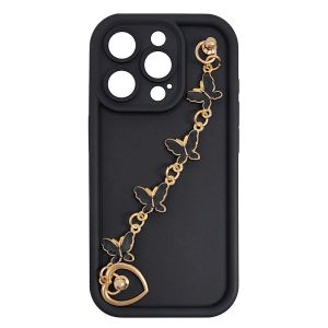MM TPU IPHONE 15 PRO - SILICONE CANDY WRIST STRAP Bl Butterfly
