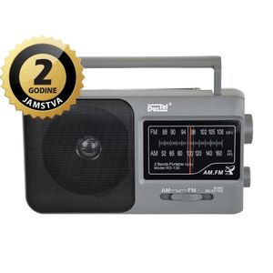Dartel radio FM, AM, analogni, AC ili klasične baterije, tamno sivi RD-130