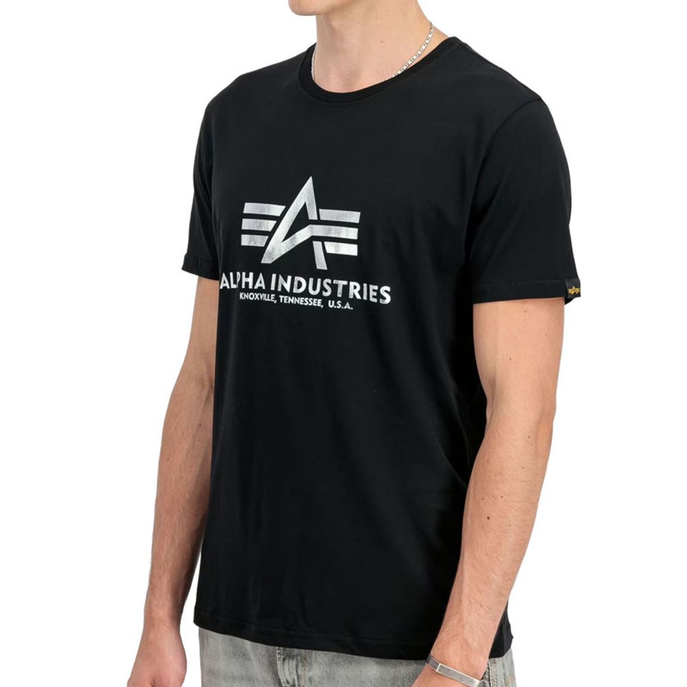 Alpha Industries Muška majica kratkih rukava, Crna slika 2