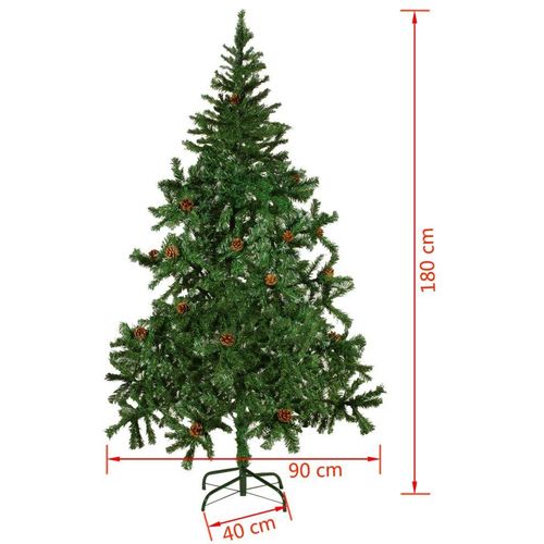 Umjetno Božićno Drvce sa Šišarkama 180 cm slika 1