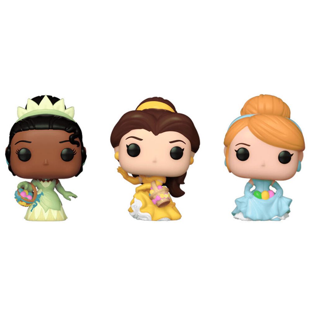 Carrot Pocket POP Blister: 3 Figurice Disney Princeze - Pepeljuga, Tiana, Bella slika 4
