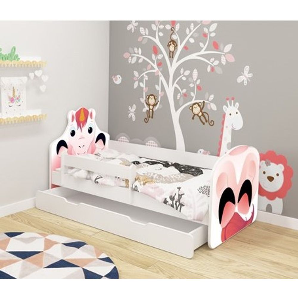 ACMA Dječiji krevet sa ladicom Acma VII Animals - 140x70cm - Dezen 03 slika 1