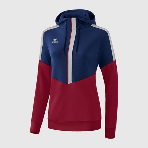 Ženska  Hoodie Erima Squad New Navy/Bordeaux/Silver Grey slika 1