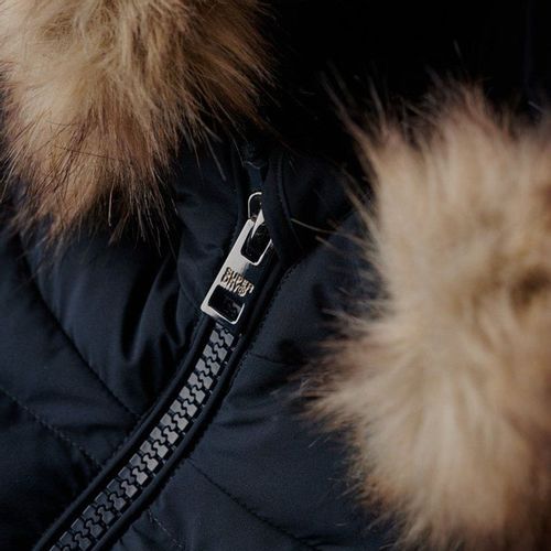 Superdry Jakna Fuji Faux Fur Hood Mid Length Za Žene slika 3