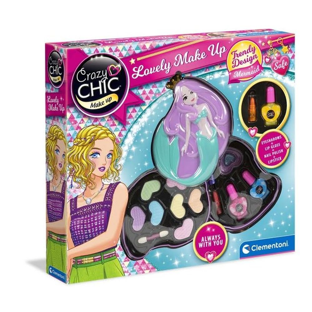 Clementoni Crazy CHIC Lovely Make Up Mermaid - Set za uređivanje Sirena slika 1