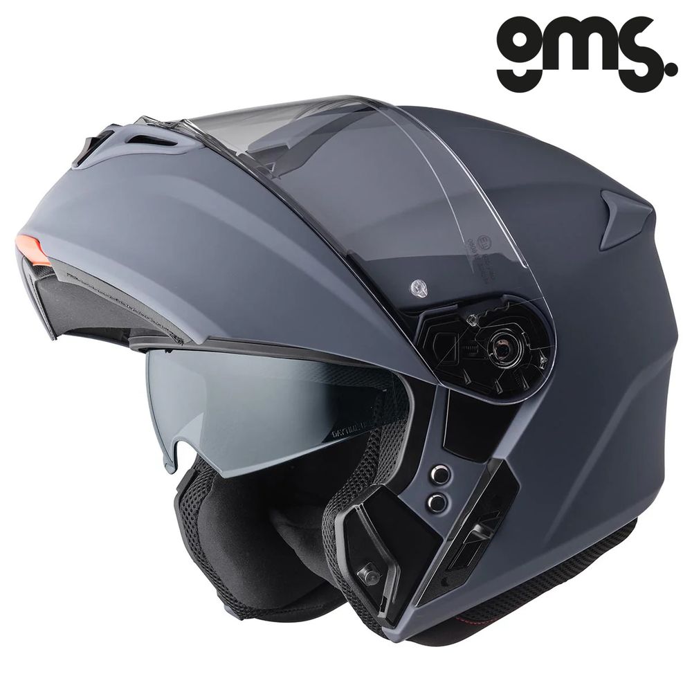 Modularna - flip up kaciga za motor GMS Aperio - Mat siva vel.2XL slika 4
