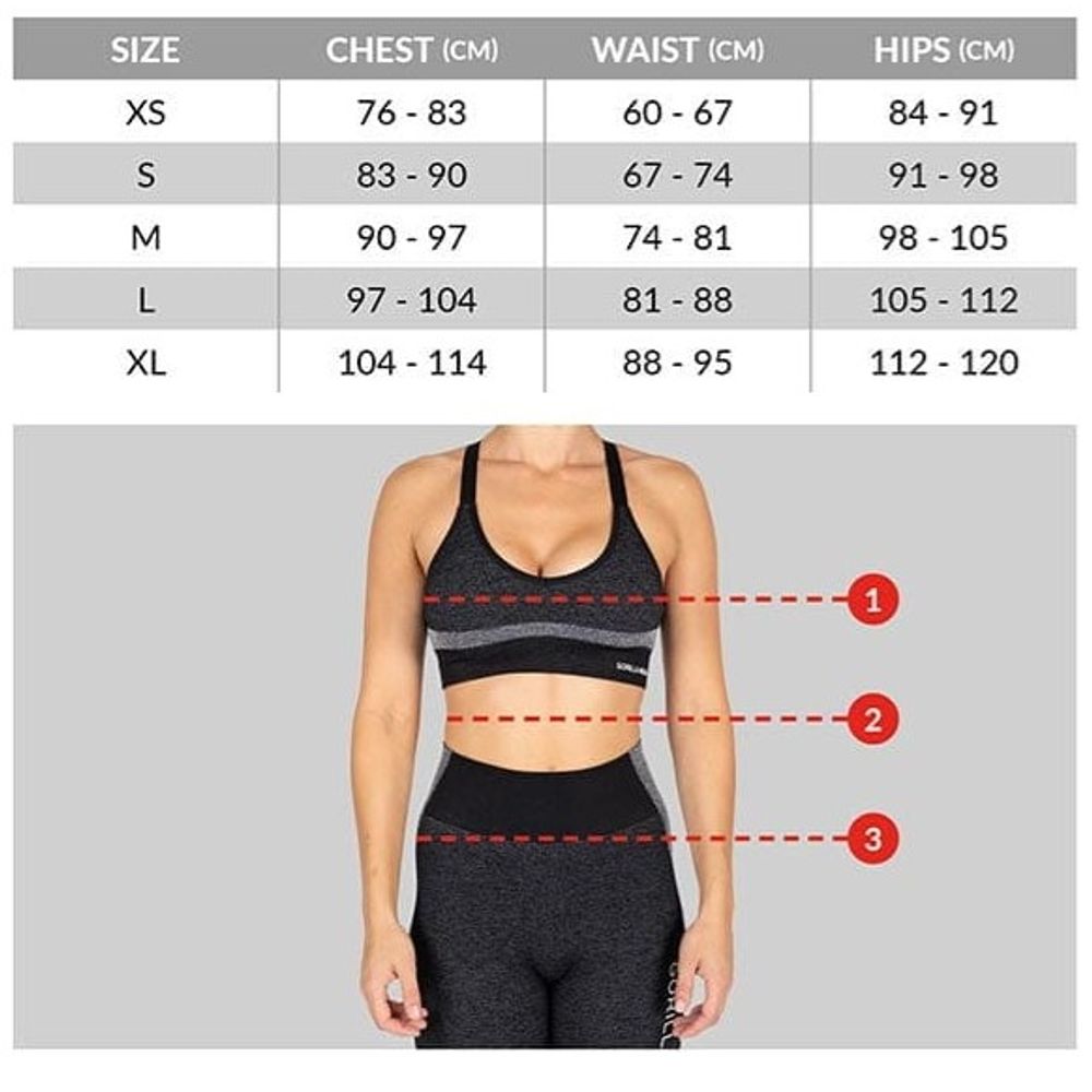 Gorilla Wear OSSEO Helanke i top set, Crni slika 5