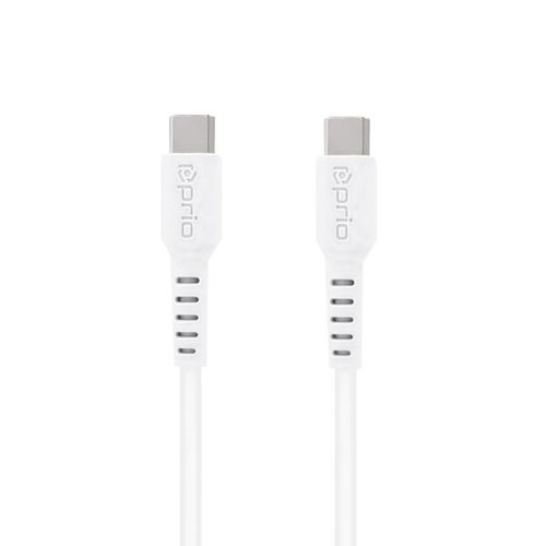 Prio High-Speed Charge & Sync USB C na USB C kabel 5A 2m bijeli slika 1