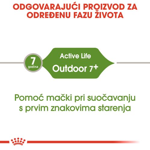 ROYAL CANIN FHN Outdoor +7, potpuna i uravnotežena hrana za mačke starije od 7-12 godina, za mačke koje često izlaze iz kuće i redovito su aktivne, 2 kg slika 7