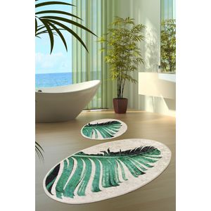 Set višebojnih prostirki za kupatilo Floret (2 komada)