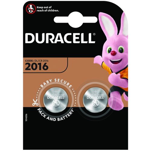 Duracell baterija dugmasta litijum CR2016 pk2 slika 1