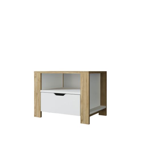 Nisan 1600-025 Light Walnut
White Nightstand slika 10