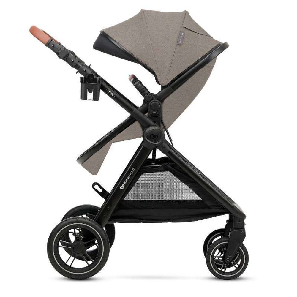 Kinderkraft Kolica za bebe Esme Set 3u1, Sand Beige slika 4
