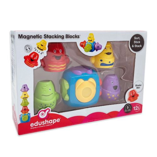 Edushape igračka Sticking Stackers Magnetic Block slika 2