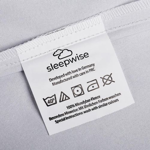 Sleepwise Soft Wonder-Edition posteljina, Kockast Sivo / Bijela slika 4