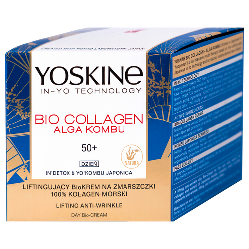 Yoskine Bio Collagen Alga Kombu dnevna krema protiv bora za lice, 50 +, 50 ml slika 1