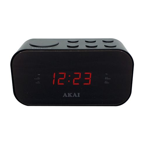 AKAI budilica, FM/AM radio, digitalni display, snooze, crna ACR-3088 slika 2