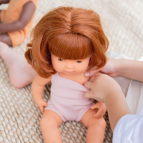 Miniland lutka Redhead Girl 38 cm Colourful slika 2