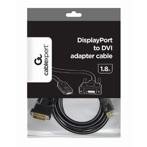 Gembird CC-DPM-DVIM-6 MONITOR Cable, DisplayPort/DVI-D(24+1) M/M, 1.8m slika 3