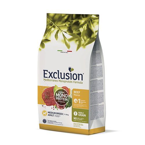 Exclusion Mediterraneo Monoprotein Adult Medium Govedina 12 kg slika 1