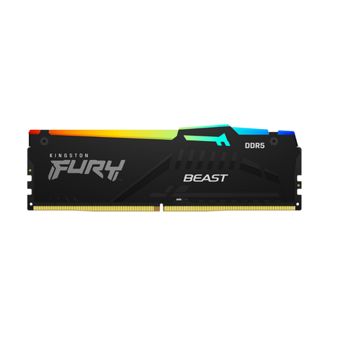 Kingston KF552C40BBA-16 DDR5 16GB 5200MHz [FURY BEAST RGB], Non-ECC UDIMM, CL40 1.25V, 288-Pin 1Rx8, w/RGB Heatsink slika 1