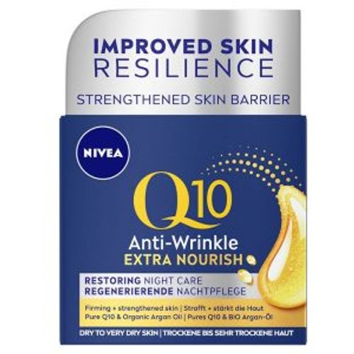NIVEA Q10 Anti-Wrinkle Extra Nourishing noćna krema za lice 50ml slika 1