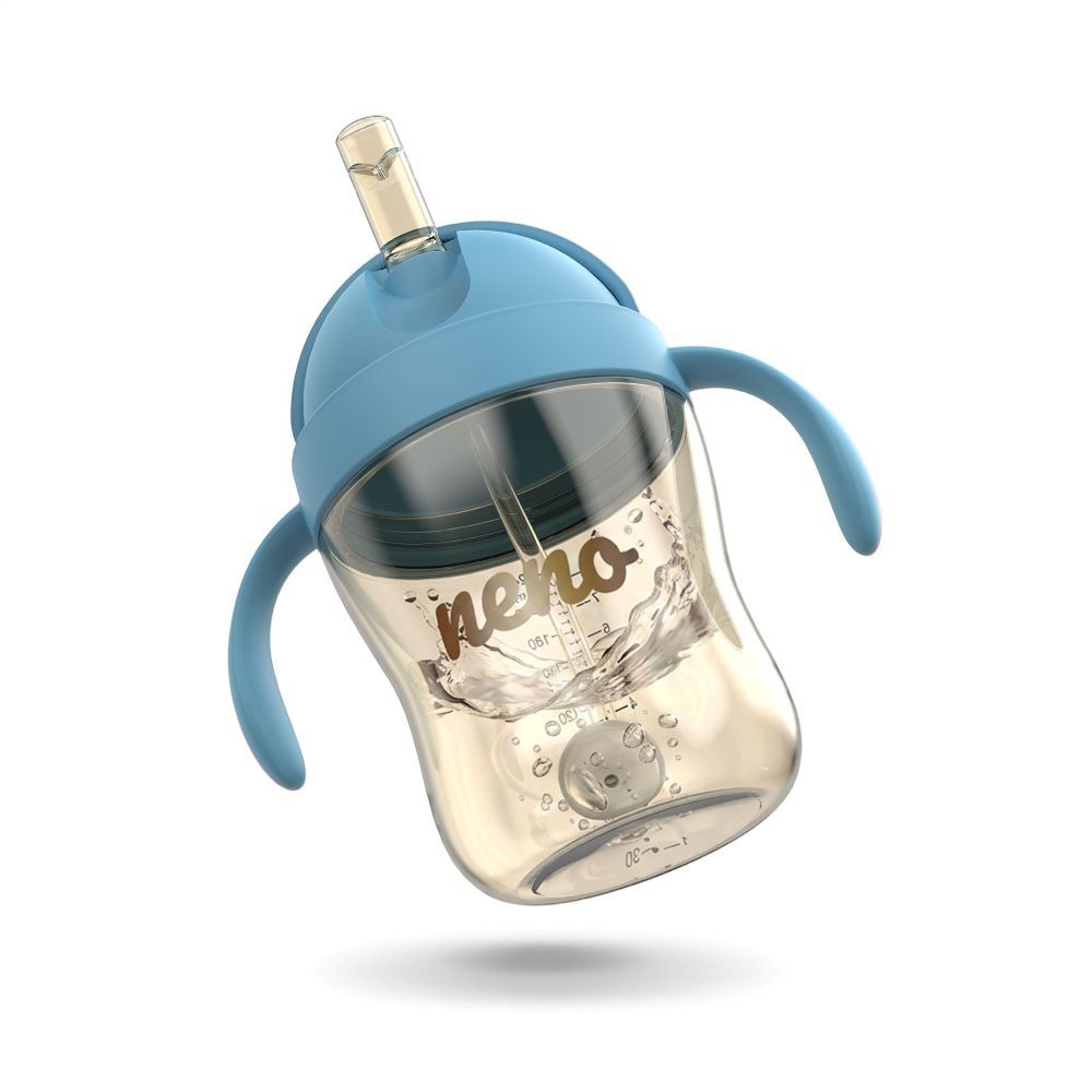 NENO BEBESITO bočica sa slamkom 240 ml, plava slika 3