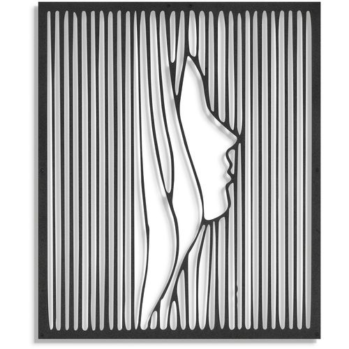 Woman Black Decorative Metal Wall Accessory slika 2