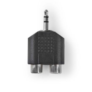 Adapter NEDIS, 3.5mm TRS (M) na 2x RCA (Ž), bulk