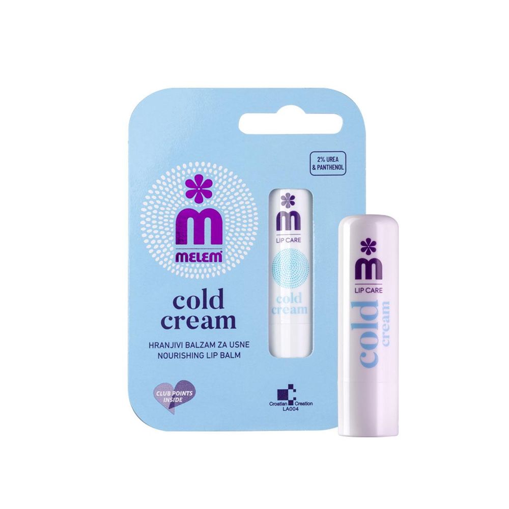 MELEM COLD CREAM BALZAM ZA USNE 4,5G slika 1