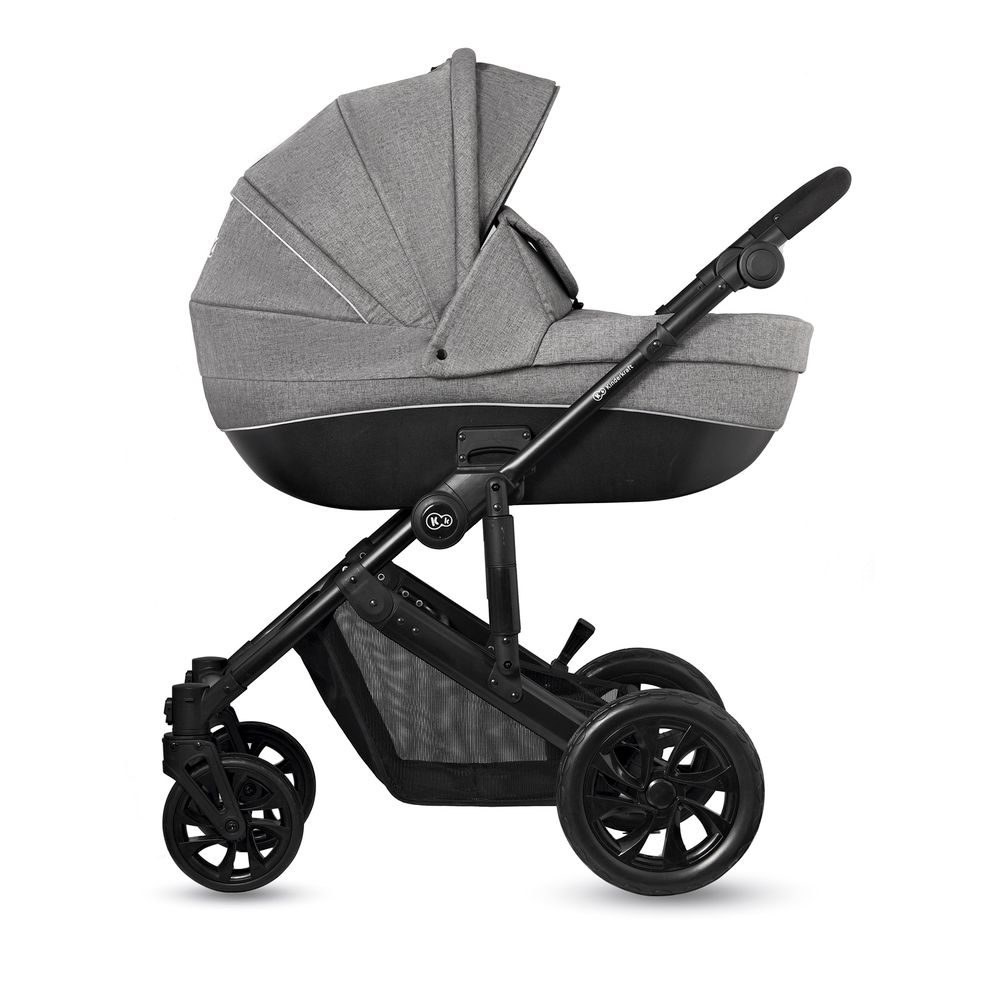 Kinderkraft kolica Prime Lite 3u1, siva slika 2