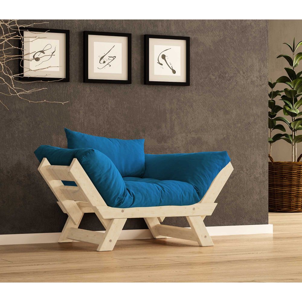Sofa za vrt sa jednim mjestom, CPT8146-140, boje: prirodna plava slika 1