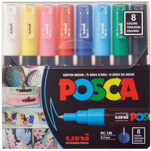 Uni Posca marker pc-1mc osnovne boje 8/1 slika 1