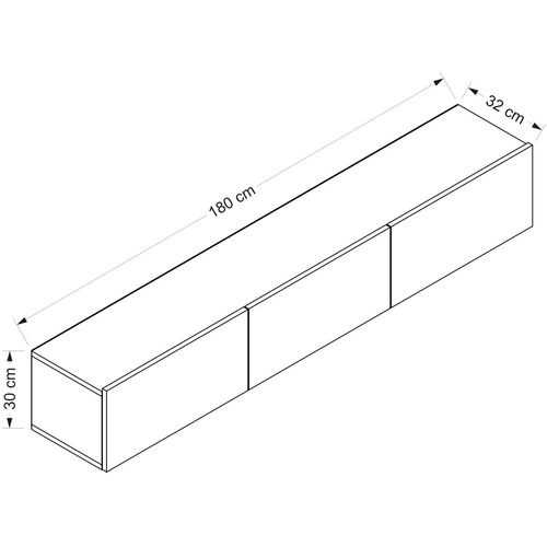 Rigel - White White TV Unit slika 8