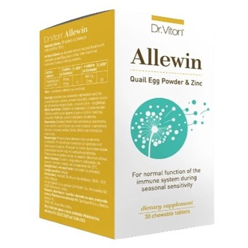 Dr. Viton Allewin 30 tableta za žvakanje kod alergija slika 1