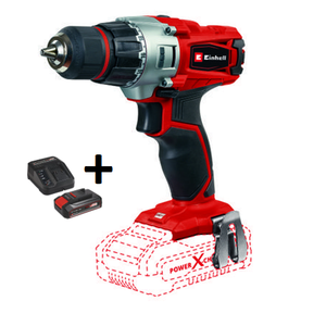 Einhell Akumulatorska bušilica TE-CD 18/2 Li-Solo + Baterija 4 Ah 18V i punjač