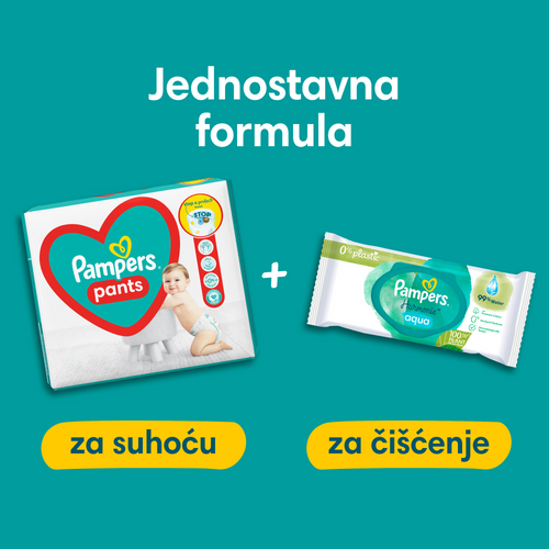 Pampers Pants Pelene-gaćice, Mjesečno pakiranje slika 9